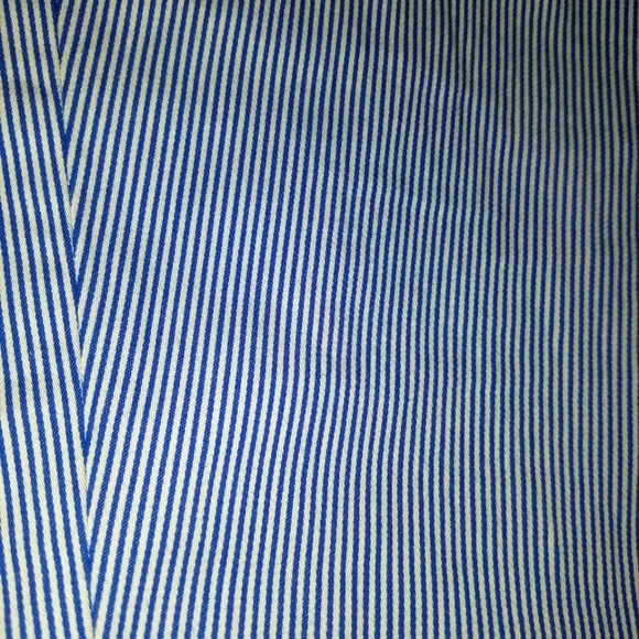 Ladies Talbots Crop Pants Size 10-- Blue/white - Picture 2 of 6